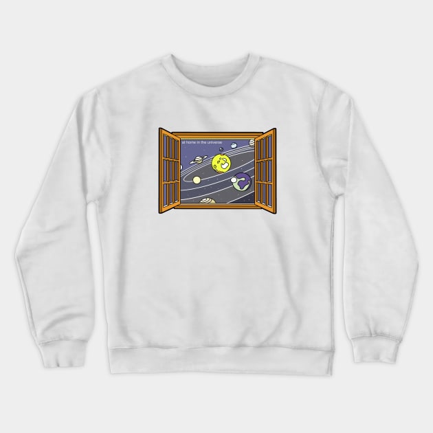 Universe Window Crewneck Sweatshirt by Nerdpins